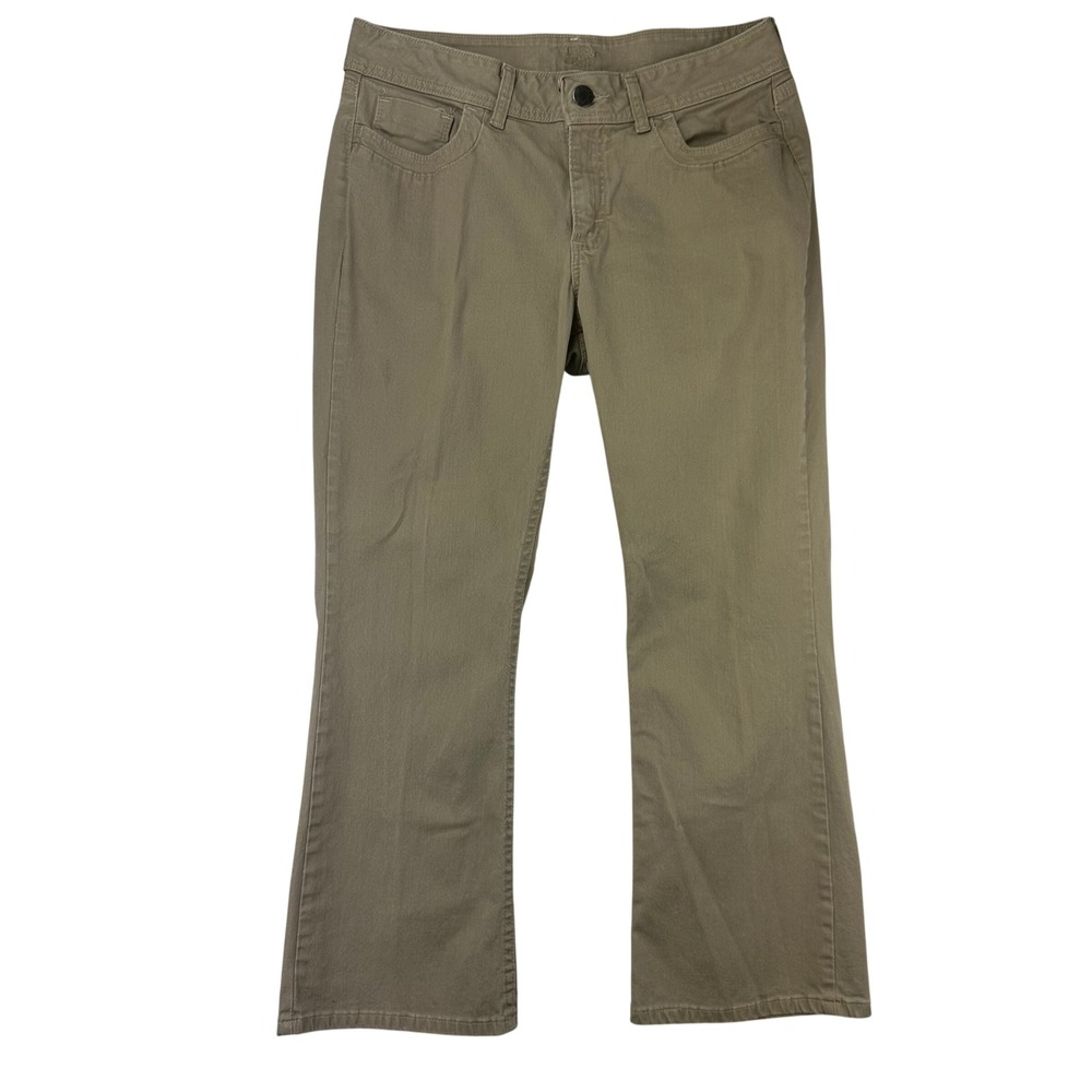 Riders by Lee Casual Pants Womens 12P Bootcut Khaki Tan Stretch Cotton 12P Y2K